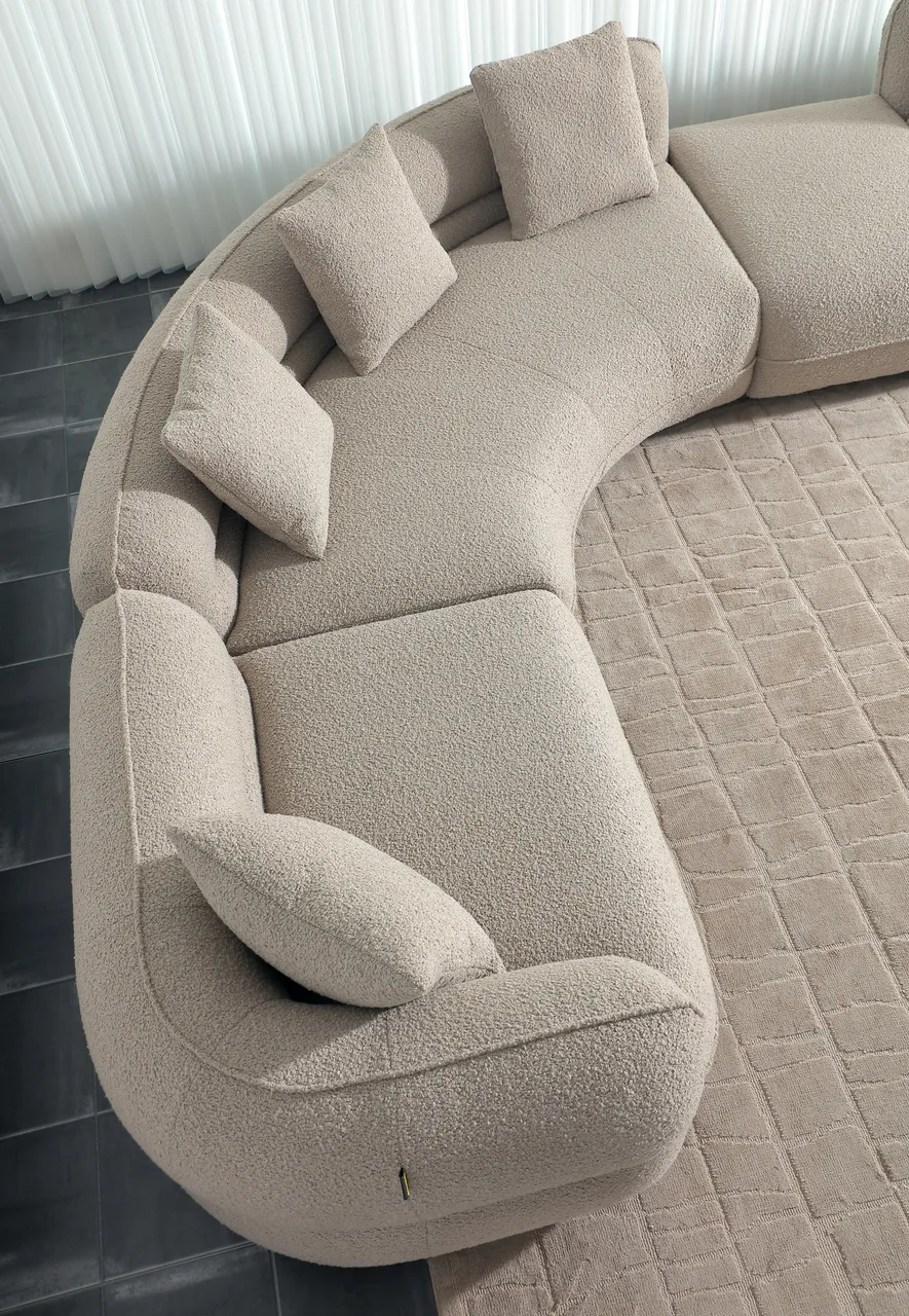 Rounded Corner Modular Sofa &middot; 4