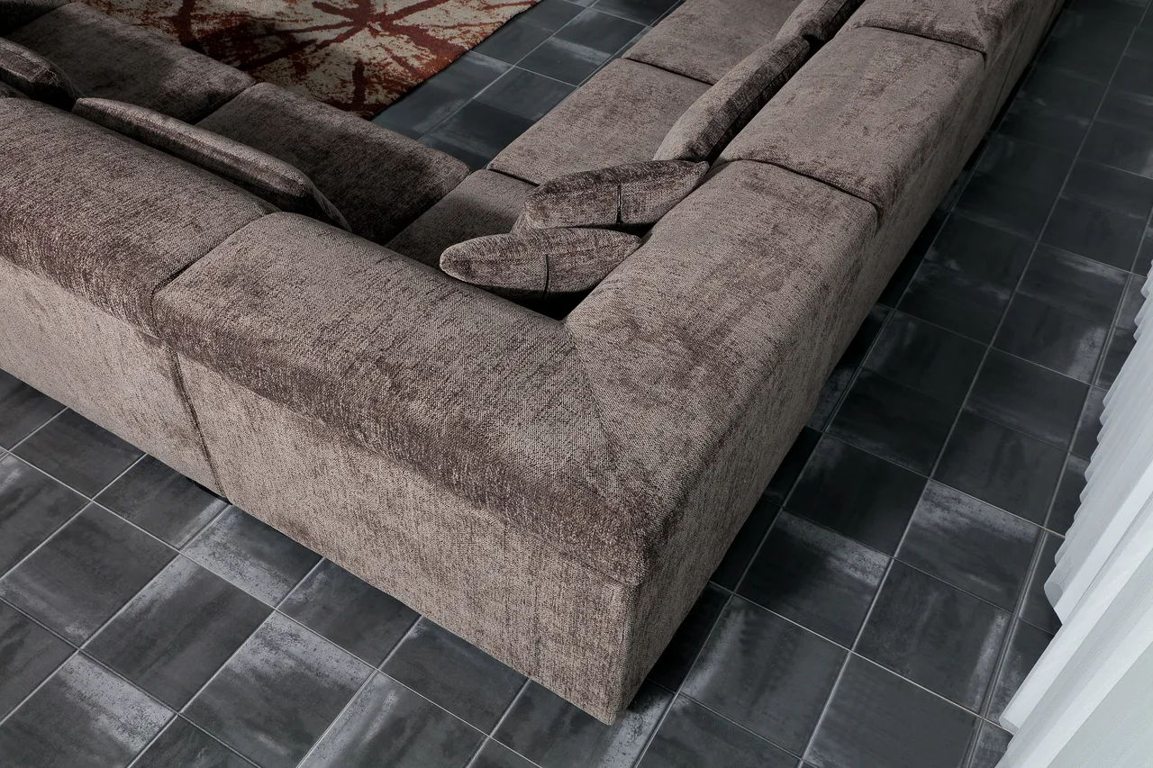 Dark Grey Corner Sofa &middot; 4