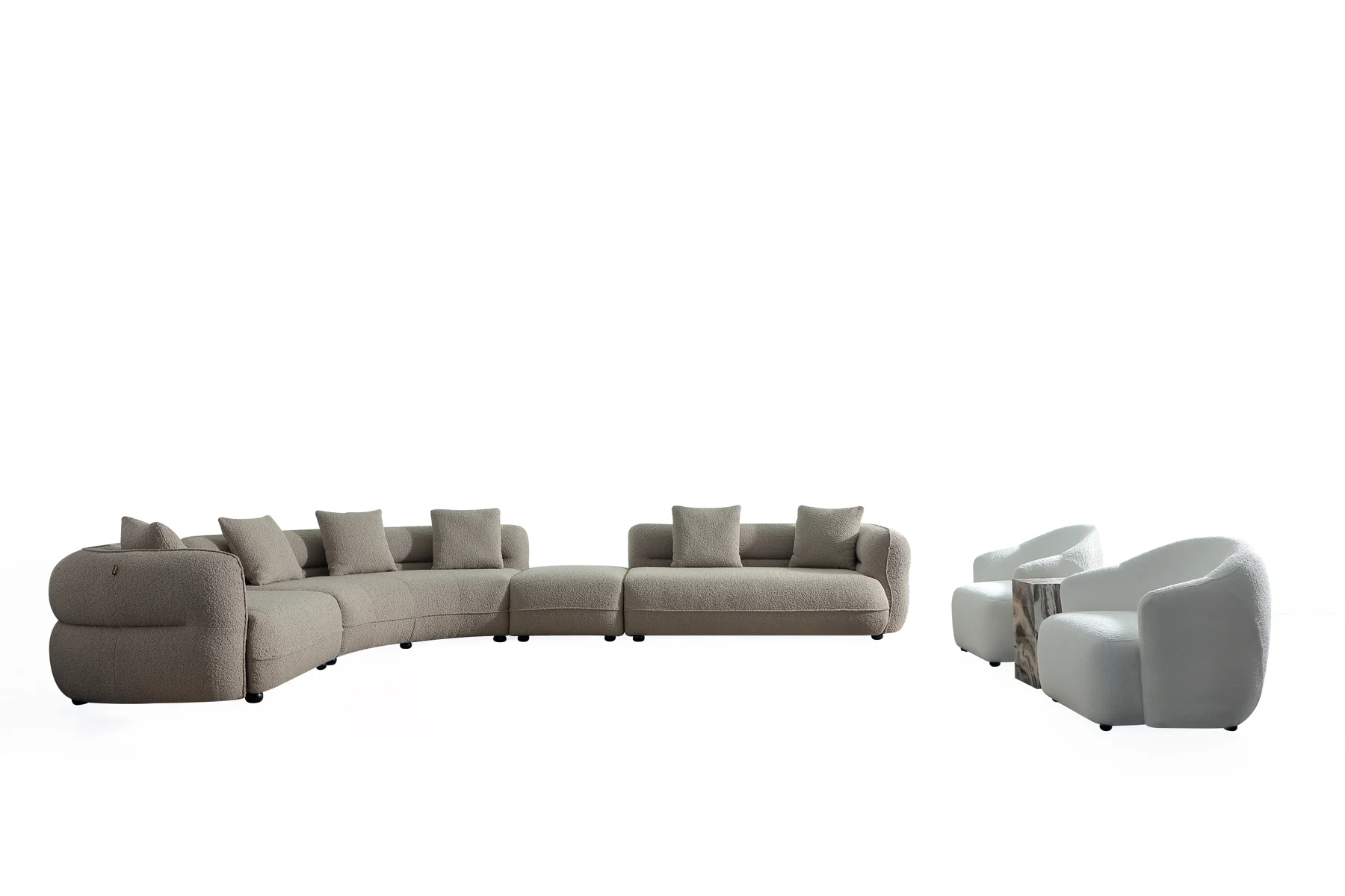 Rounded Corner Modular Sofa &middot; 1