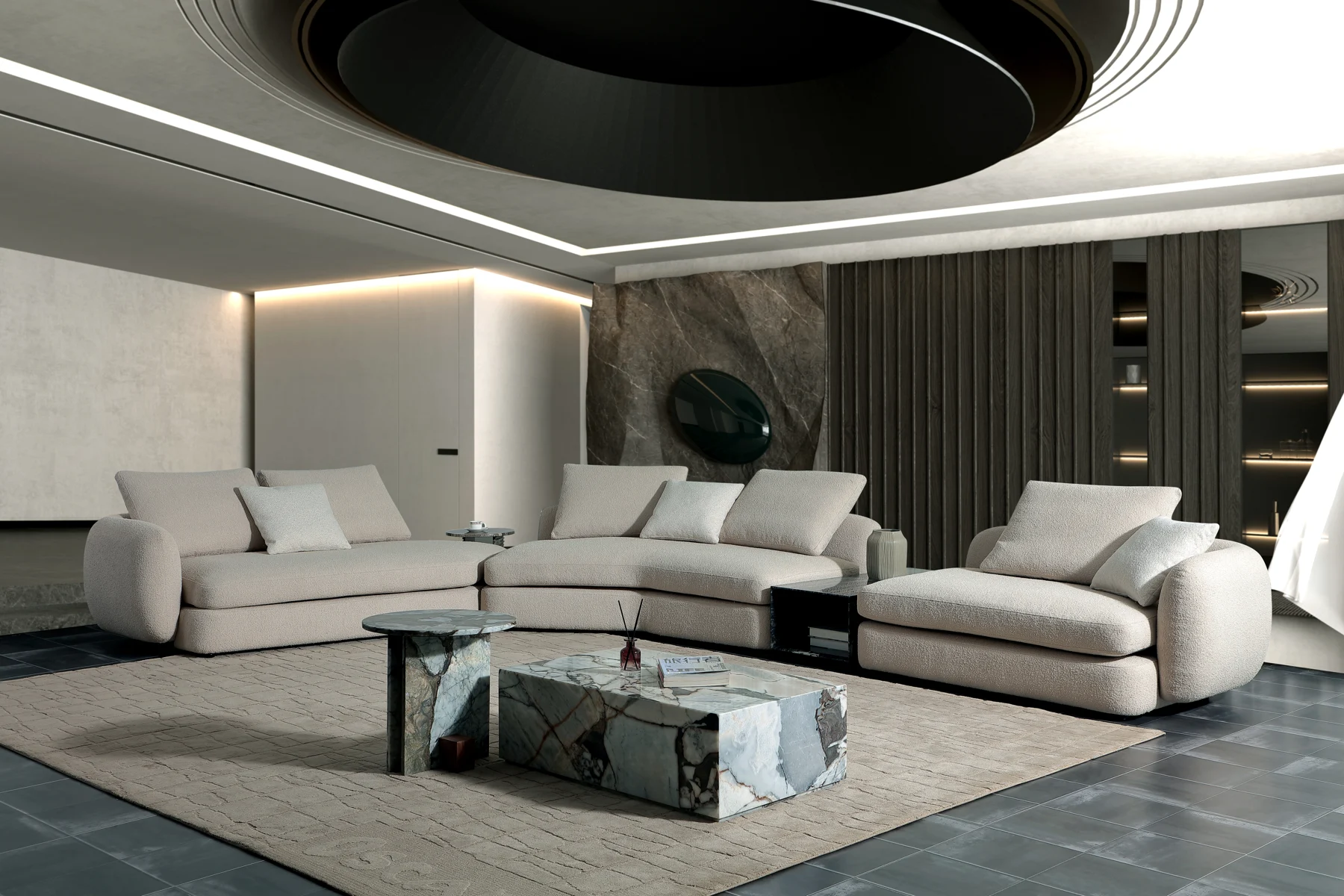 Light Tone Corner Sofa &middot; 1