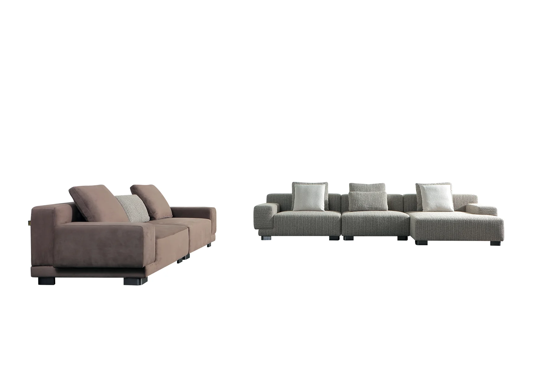Wide Arm Straight Sofa &middot; 2