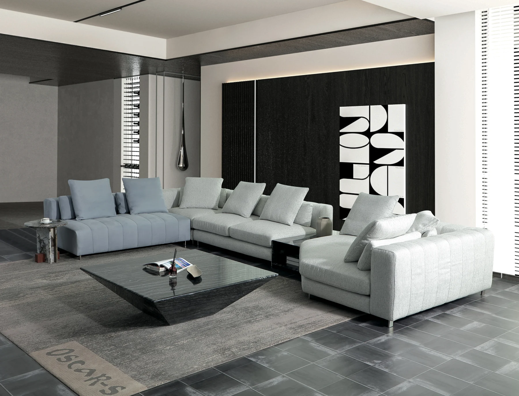 Low Back Modular Sofa &middot; 1