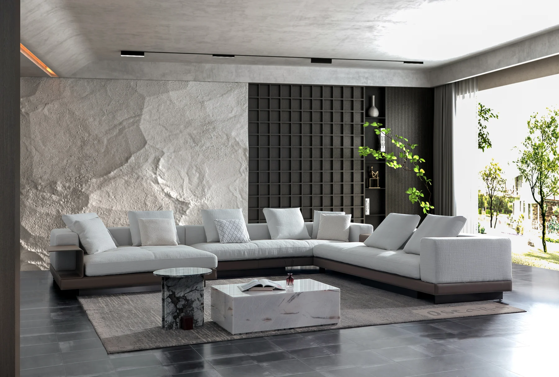 Geometric Corner Sofa