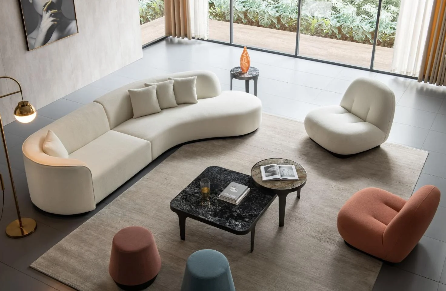 Enveloping Curve Sofa