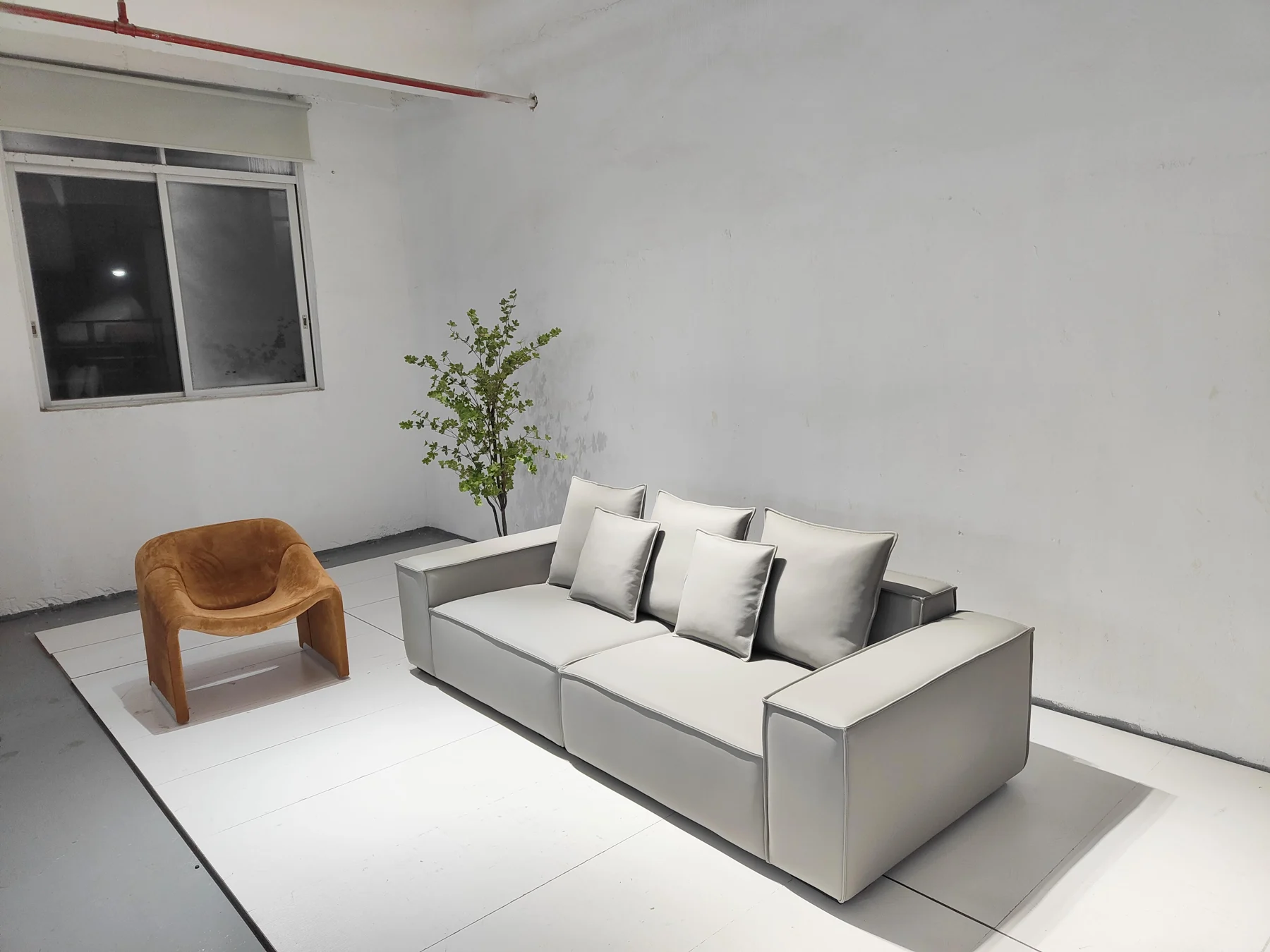 Square Arm Sectional Sofa &middot; 1